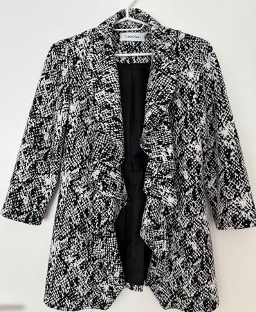 Calvin Klein Damen Blazer,Gr.36 Offene Vorderseite