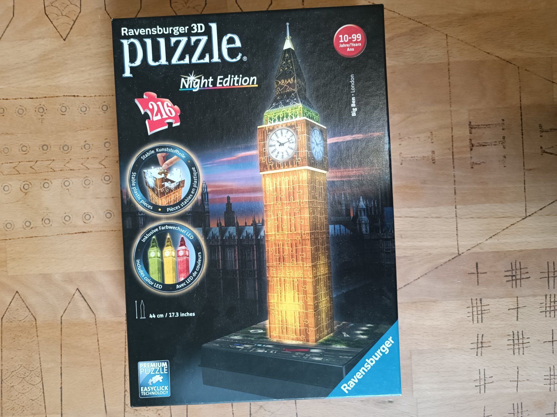 Ravensburger Puzzle: Ravensburger 3D-Puzzle Night Edition BIG BEN – Usato da Genève venduto da Mercedest7 2