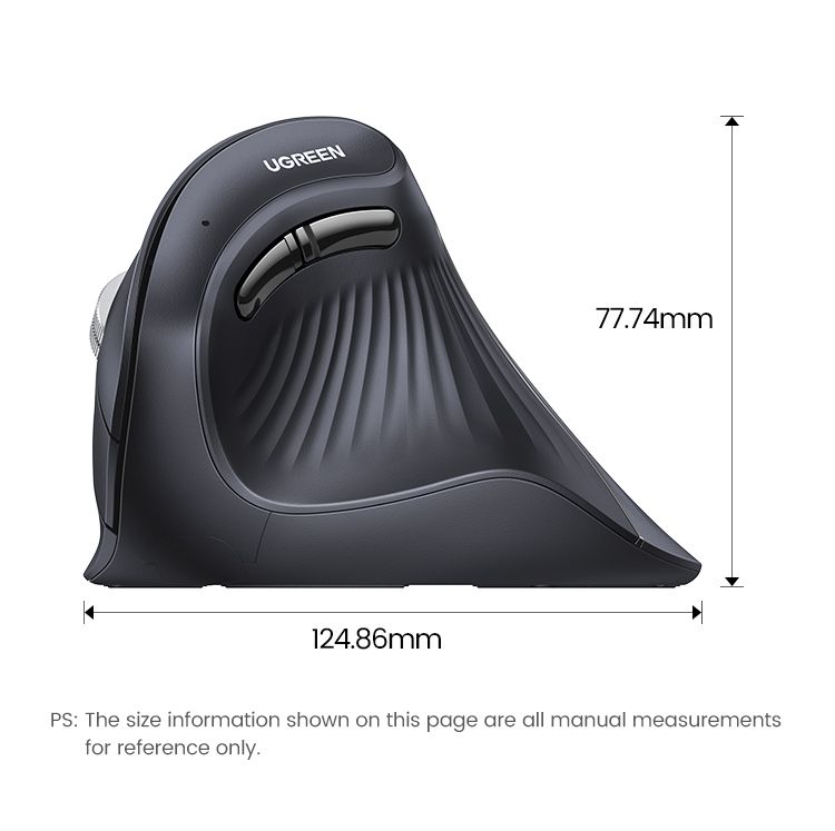 Mouse: UGREEN Vertikale Ergonomische Maus, Bluetooth, 4000DPI – Nuovo e nell'imballaggio originale da Romanshorn venduto da pfimex 7