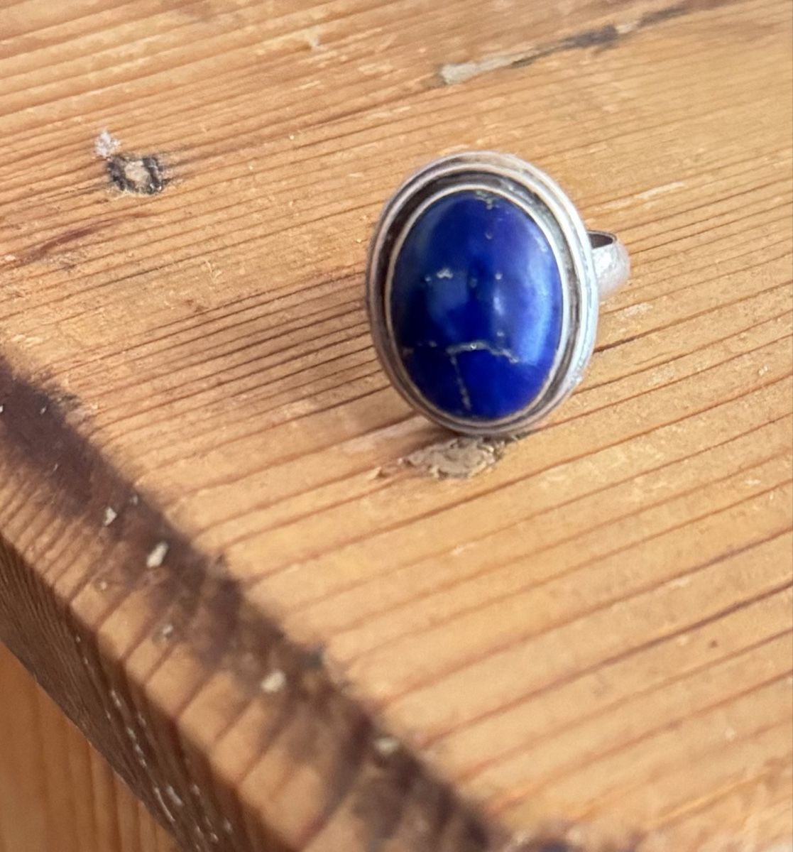Ringe: Silberring mit Lapislazuli – Gebraucht aus Donat von troja007