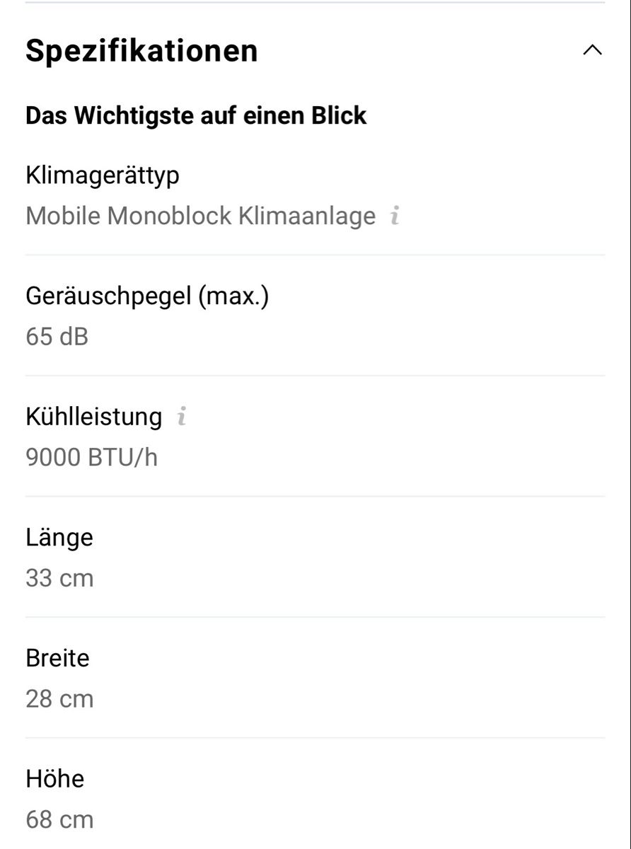 Wood's Klimageräte: Klimageräte - tragbar – Gebraucht aus Bergdietikon von ulr_r9x5 1