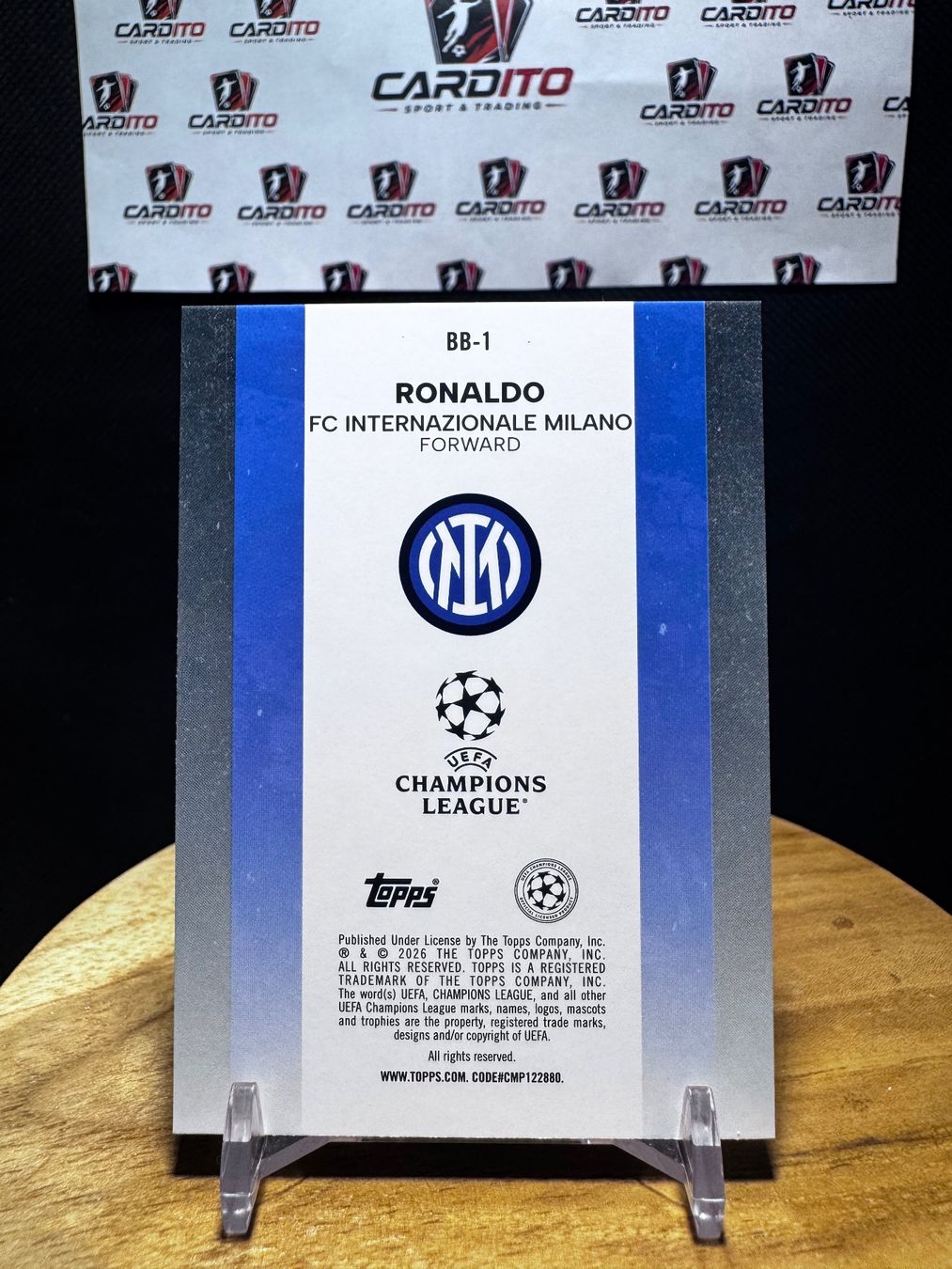 Topps Carte collezionabili: 2025-26 Topps Flagship UCC Ronaldo Inter Milan Insert – Usato da Reconvilier venduto da Cardito 1