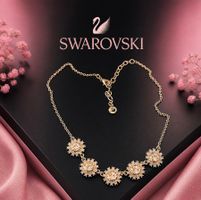 Swarovski kette, vintage 18K vergoldet ungetragen