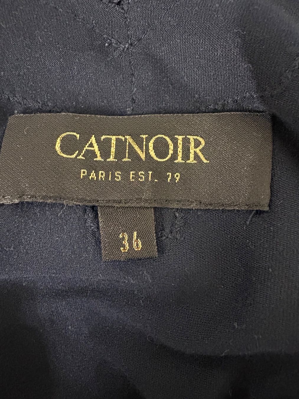 Top: Catnoir Top dunkelblau mit Spitze Gr. 36 Modal – Nuovo (secondo la descrizione) da Regensdorf venduto da secondchancefashion 3