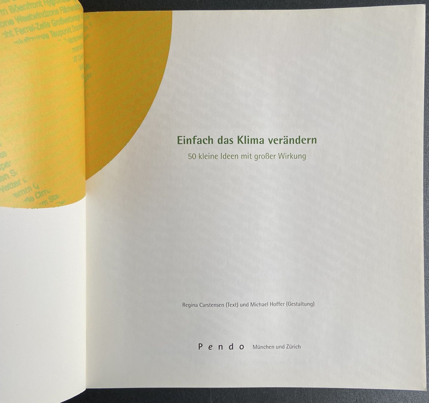 Livres: Buch "Einfach das Klima verändern" – D'occasion à Böckten par Hansi36 1