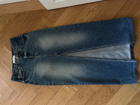 The Frankie Shop  Texas Denim Pencil Skirt - Medium Wash, S