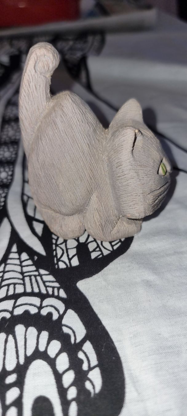 Statuette: Artesania Rinconada Pottery Katzen Figur – Usato da Zürich venduto da Daniela51 2
