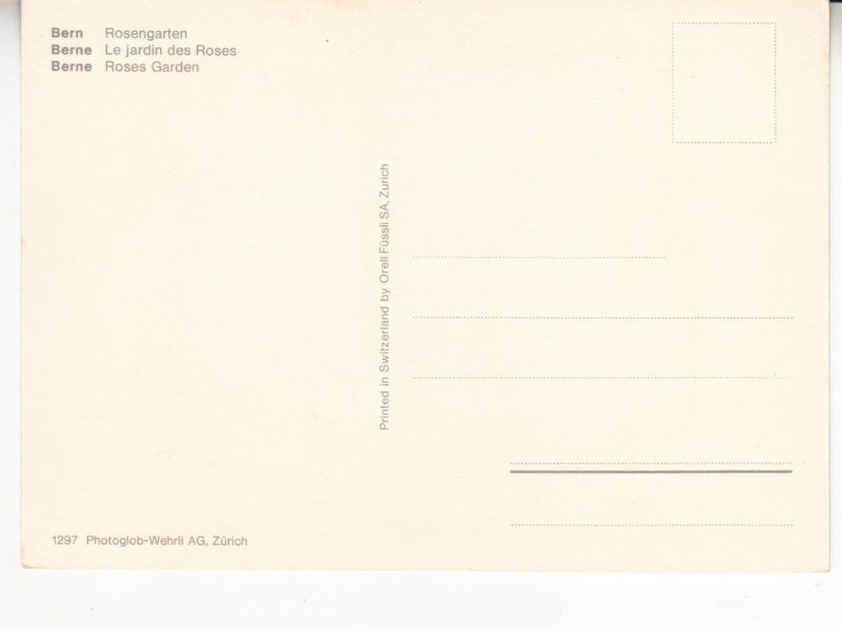 Ansichtskarten: Bern ca. 1970 – Gebraucht aus Bürglen TG von StampGraf 1