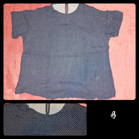 Shirt, dunkelblau, hellblaue Punkte, Seidensticker, XL, NEU
