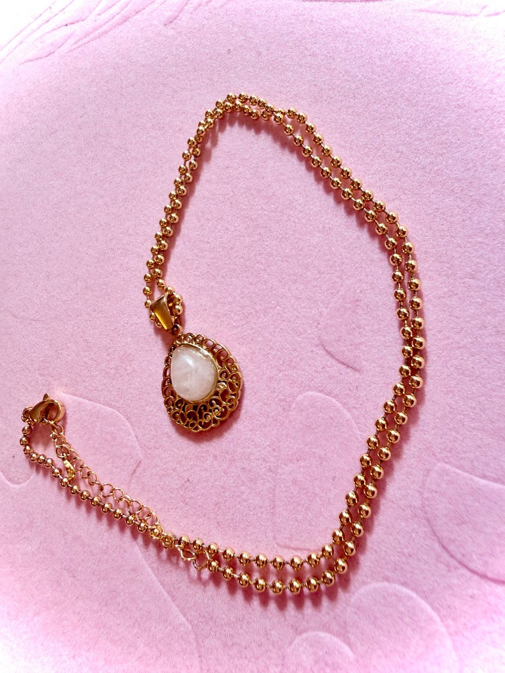 Catenine: Collier pierre de lune – Nuovo e nell'imballaggio originale da St-Maurice venduto da Sandrinette123 3