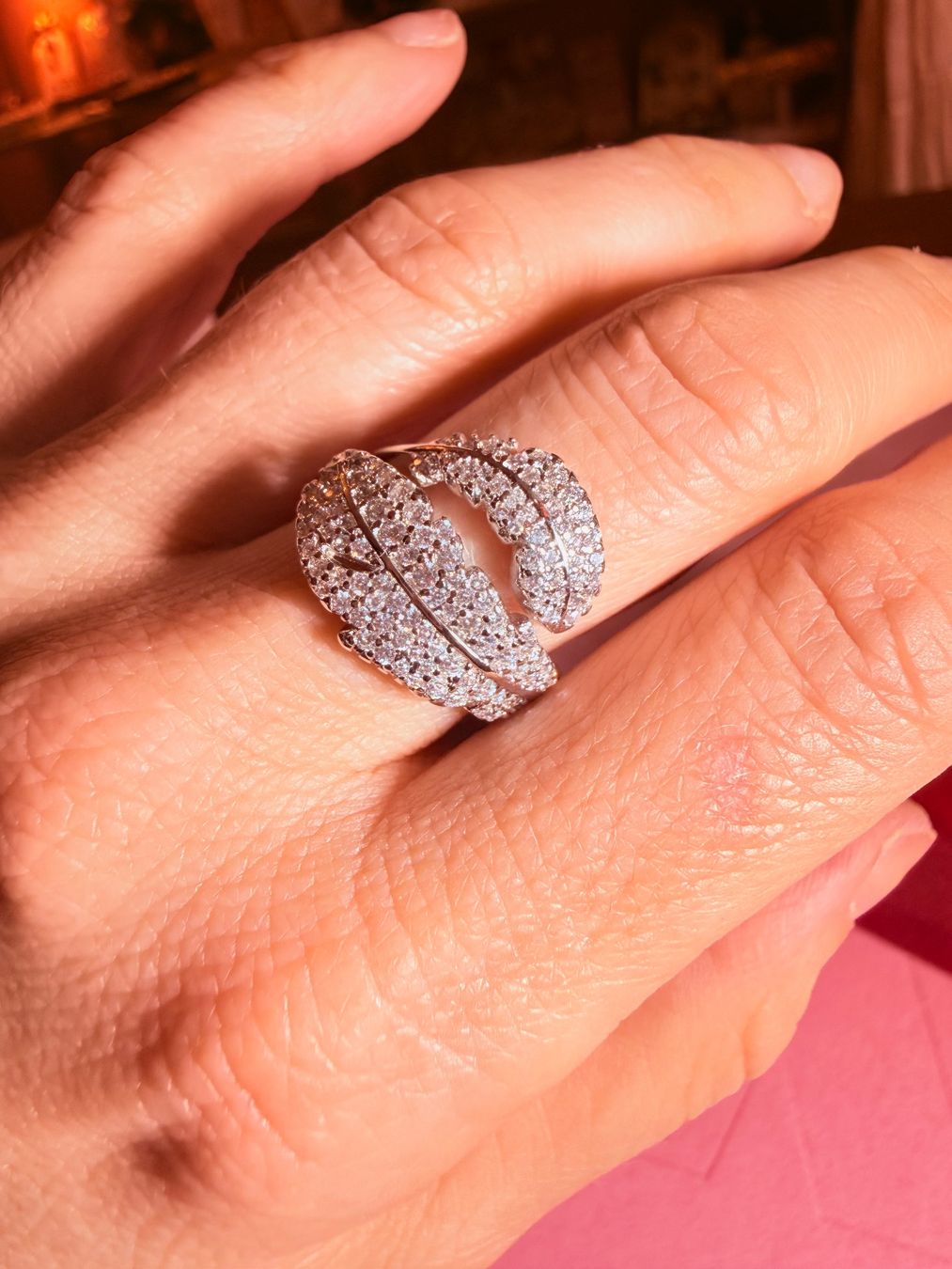 Anelli: Bague plume étincelante – Nuovo e nell'imballaggio originale da St-Maurice venduto da Sandrinette123 2