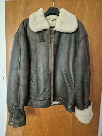 Lederjacke mit Lammfellfutter