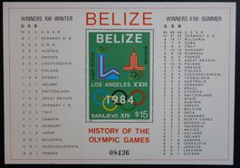 Belize Kat. Block 37A ** 1981 Kat. 30 Euro