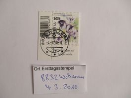 Voll Ort Ersttagsstempel 8833 Wollerau