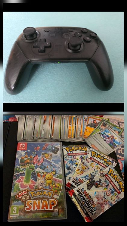 Nintendo Switch Pro Controller + New Pokémon Snap + PrismaBO (Neu ...
