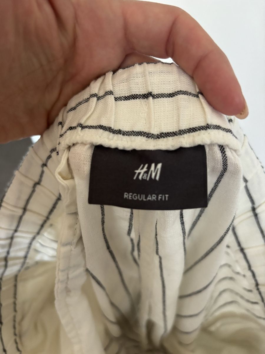 H&M Pantaloni: H&M Sommerhose, gestreift, Grösse M, Regular Fit. – Nuovo e nell'imballaggio originale da Bäretswil venduto da Viechel 1
