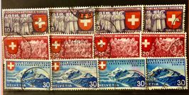 Nr.219/220/221 Schweizerische Landesausstellung in Zürich 