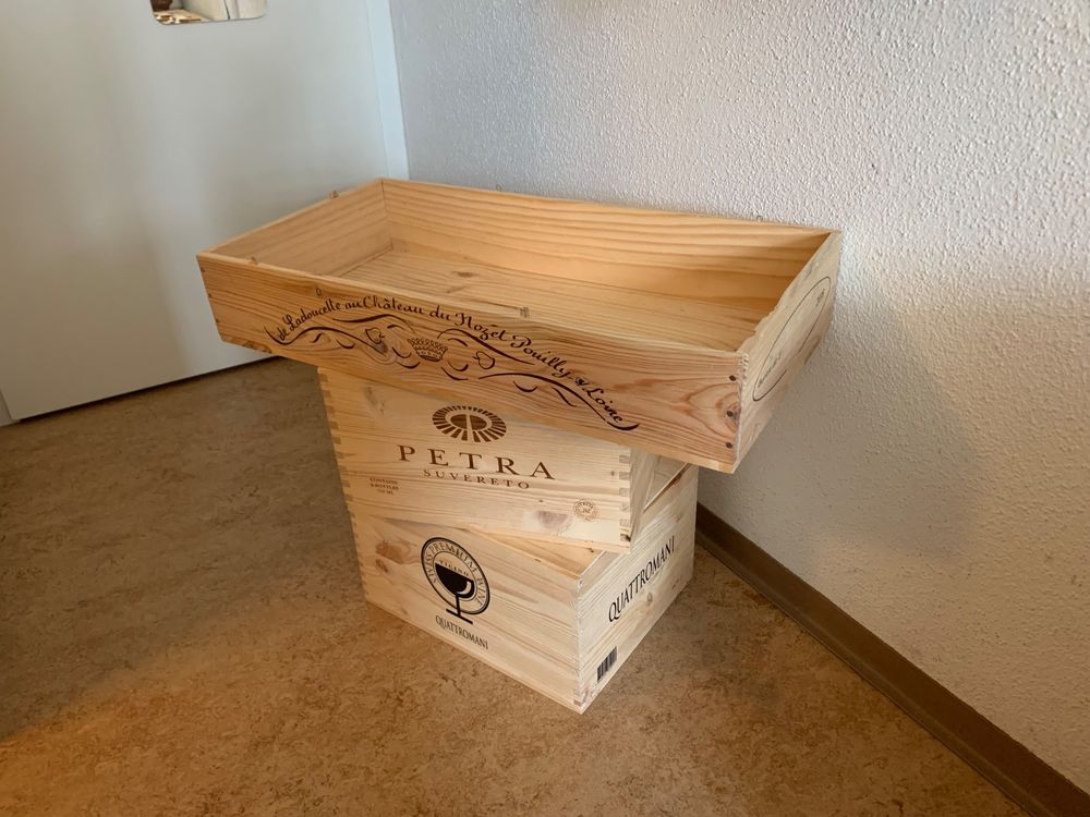 Holzkistenschild "All I Need Is Coffee And My Dog" – Rustikale Schreibtischdekoration, 12,7x12,7 Cm, Natürliches Holz