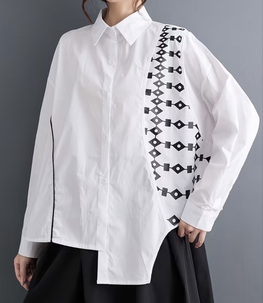 Camicette: Chic Camicia di cotone-1size- nuovo stile – Nuovo e nell'imballaggio originale da Gordevio venduto da LanaZimm 3