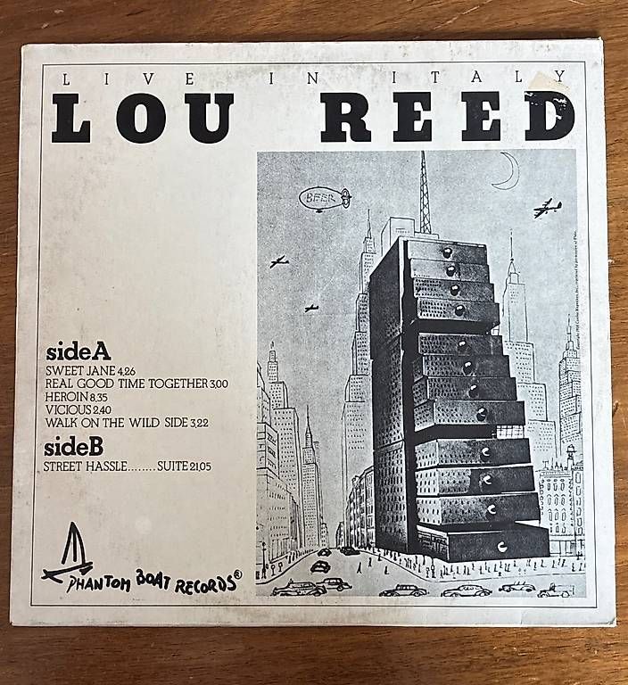 Dischi in vinile: LP Lou Reed - Live in Italy – Usato da Viganello venduto da 597_k72f