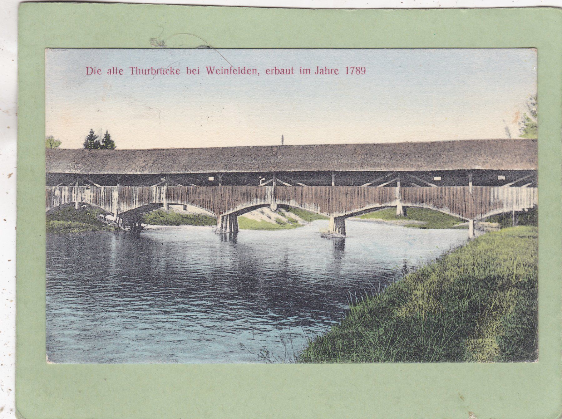 Cartes postales: Die alte Thurbrücke bei Weinfelden 1920 – D'occasion à Herisau par Lisegrat2008