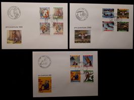 PRO JUVENTUTE LOT: FDC 1999 - 2001