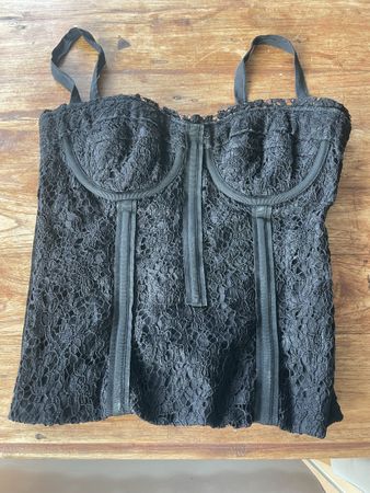 Dolce&Gabbana Top, schwarz, Spitze, Gr. 42, neuwertig!