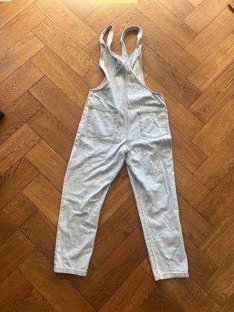 Salopette en jean Forever 21 bleu clair coton taille S