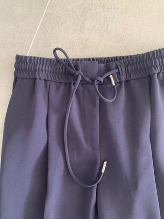 Pantalon casual bleu marine de Hugo Boss T.36