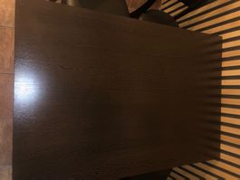 Schicke Holzplatte dunkelbraun, guter Zustand!