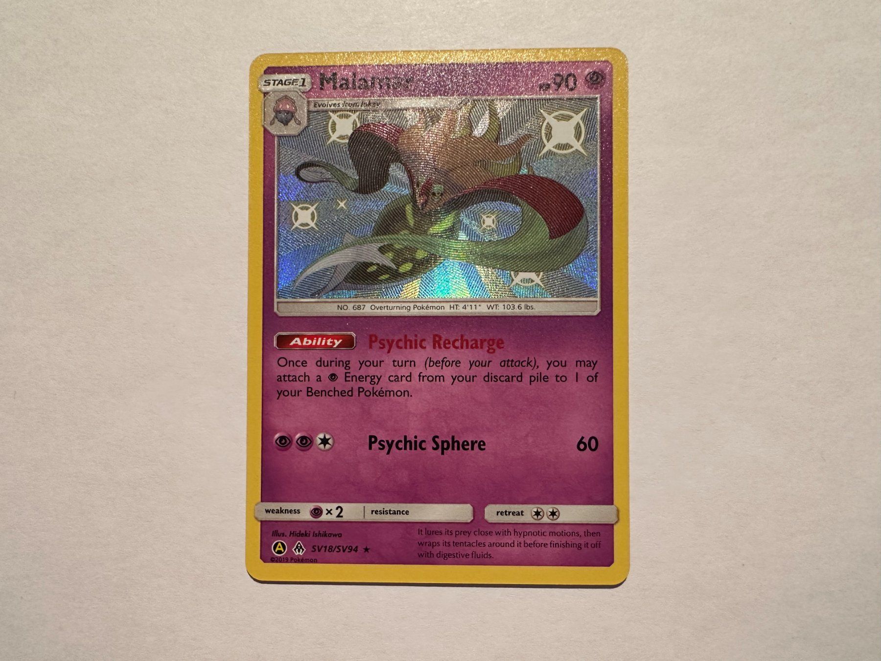 Pokémon Carte collezionabili: Malamar Shiny Hidden Fates EN – Nuovo (secondo la descrizione) da Hagendorn venduto da Pokecollectorch 1
