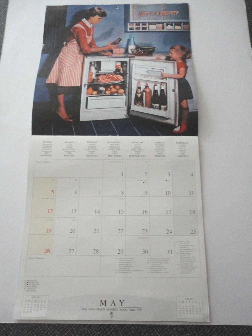 Calendari: Retro Kalender/Küchenkalender Repro-Druck – Usato da zürich venduto da parts5060 2