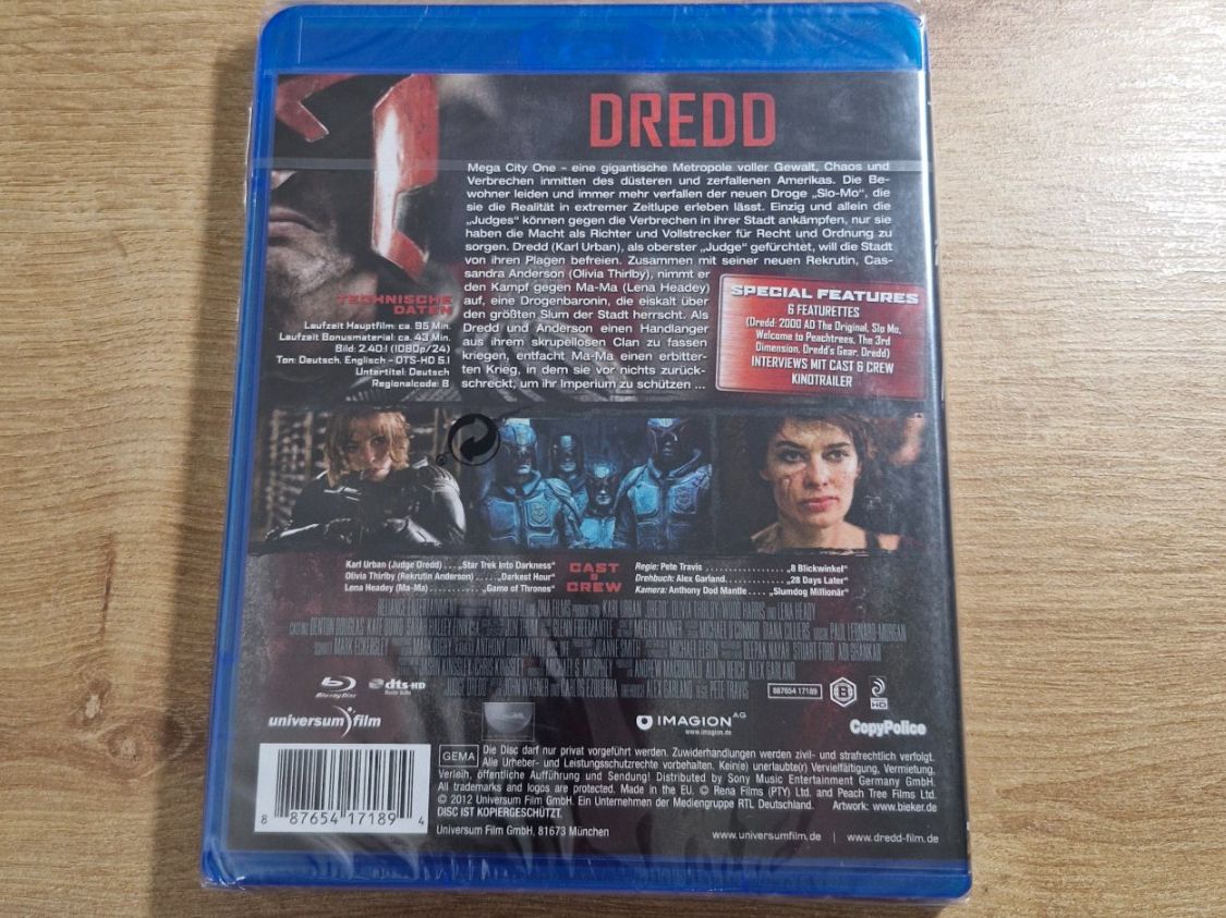 Tutti i DVDs: Dredd (2012) NEU OVP Bluray – Nuovo e nell'imballaggio originale da Pfungen venduto da Whitie 1