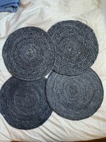 4 schwarze Tischsets House Doctor