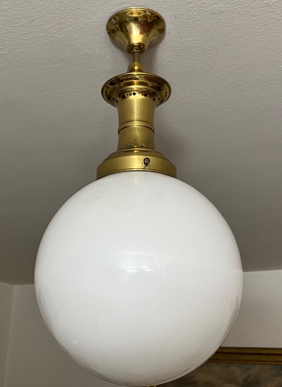 Kronleuchter & Deckenlampen: Opalin Deckenlampe Top Zustand H.50cm – Gebraucht aus Zürich von otomado