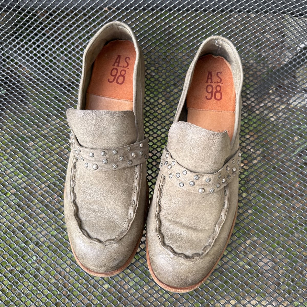 A.S.98 Scarpe da donna: A.S. 98 Lederschuhe, Khaki, Gr. 39 – Usato da Sax venduto da kaulquappe01