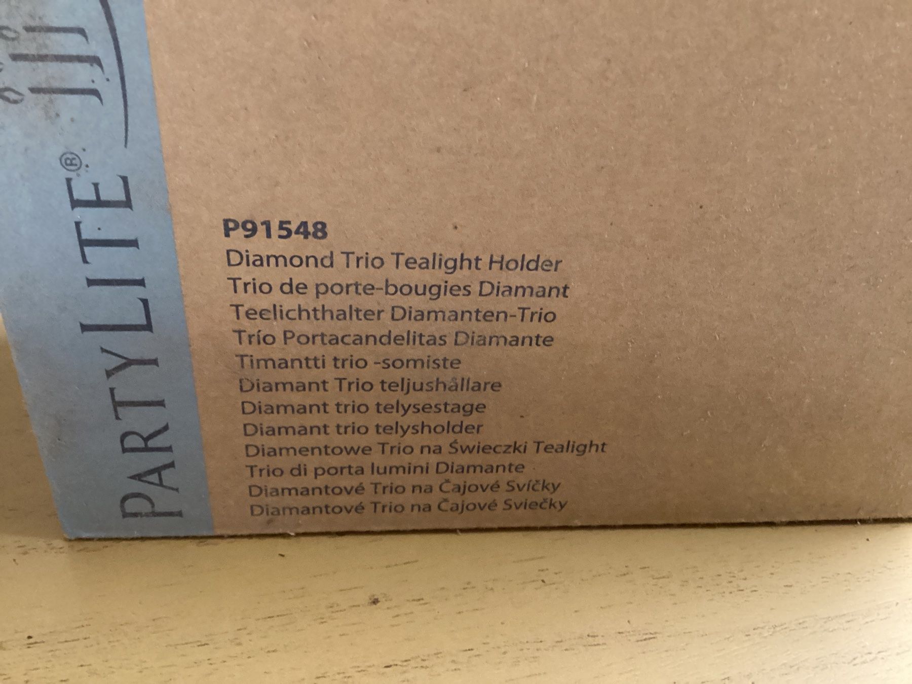 Partylite Kerzenständer: PartyLite Teelichthalter Diamant Trio – Neu und originalverpackt aus Lyss von Nigudasschaf 1