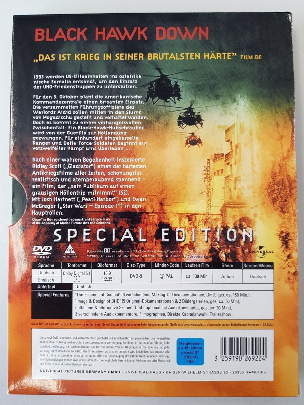 Tutti i DVDs: Black Hawk Down, Special Edition – Usato da Zuoz venduto da engadinerbuab 1