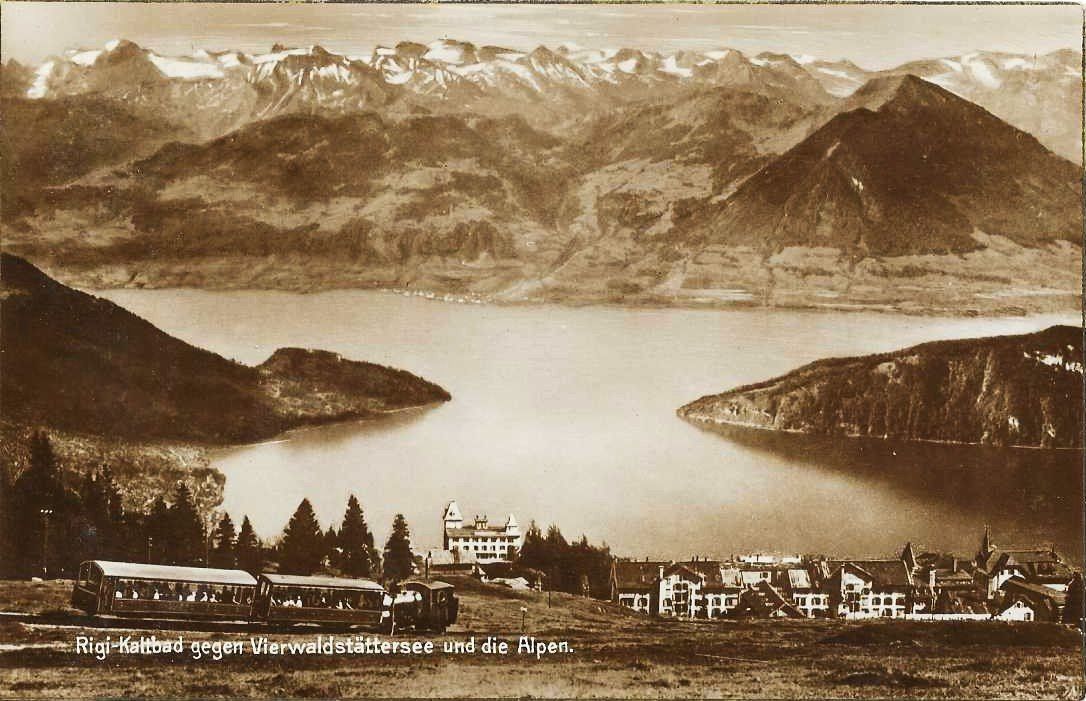 Cartoline postali: AK RIGI KALTBAD BAHN 1928 – Usato da Schlossrued venduto da Aronliam