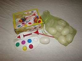 Ostereier Malmaschine mit 8 Plastikeier zum Anmalen
