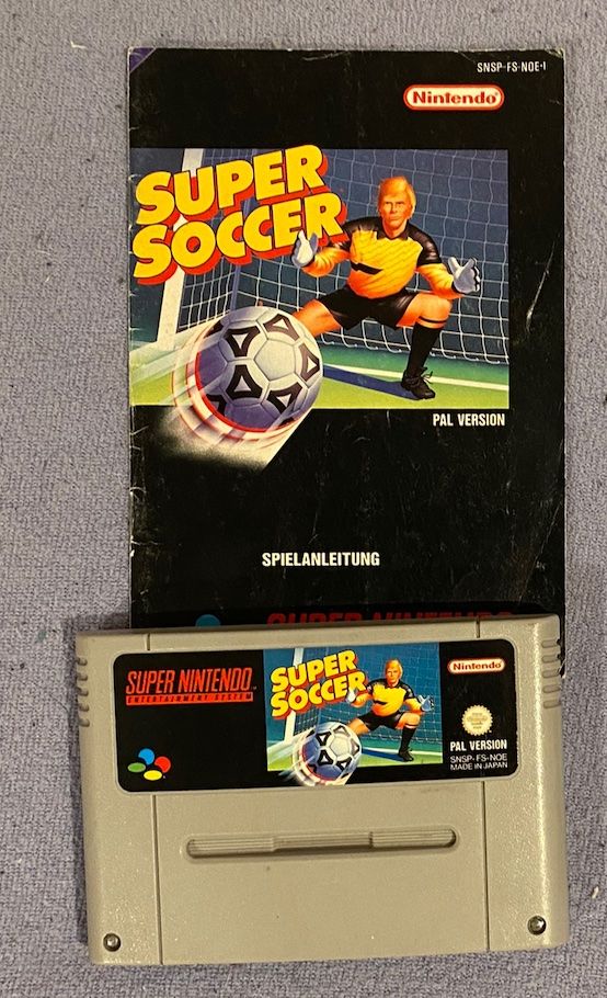 Nintendo Spiele: Super Soccer mit Anleitung, Super Nintendo – Gebraucht aus Basel von spider-loc