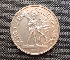 900er Silber SCHÜTZENFEST NIDWALDEN 1976 Stanz MEDAILLE