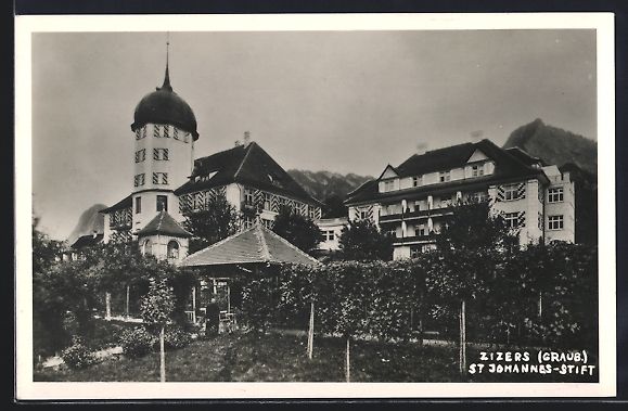 Cartoline postali: AK Zizers /Graub., St. Johannes-Stift – Usato da Berlin venduto da bartko-reher