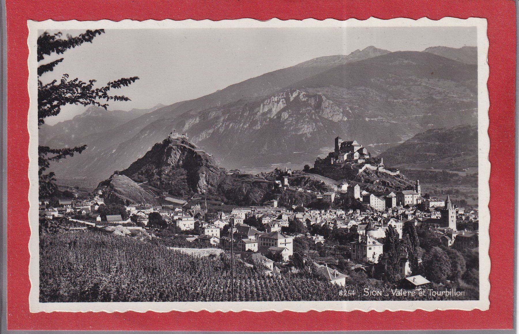 Ansichtskarten: Sion 1942 – Gebraucht aus Orvin von Pyaeschli