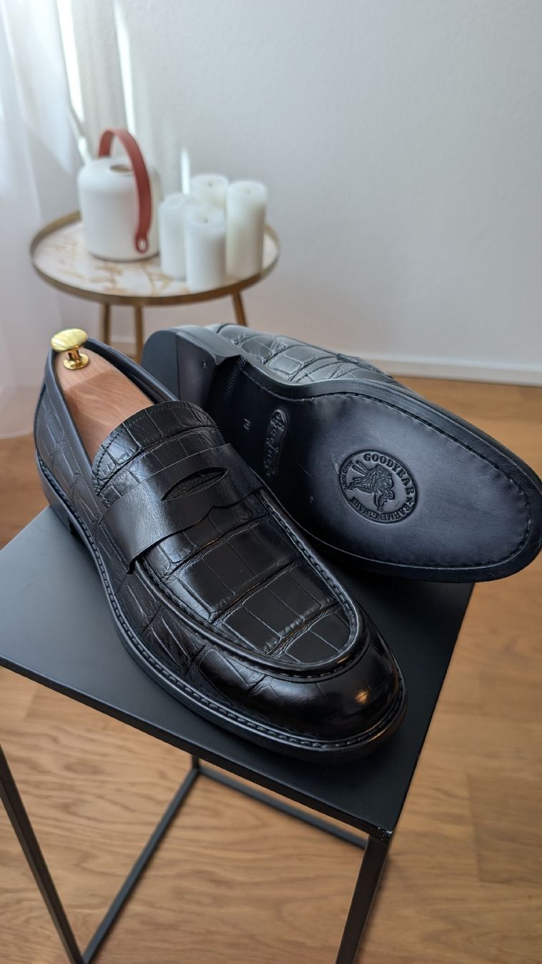 Scarpe da uomo: Penny Loafer Grösse 45 – Nuovo (secondo la descrizione) da Luzern venduto da DarioS90 1