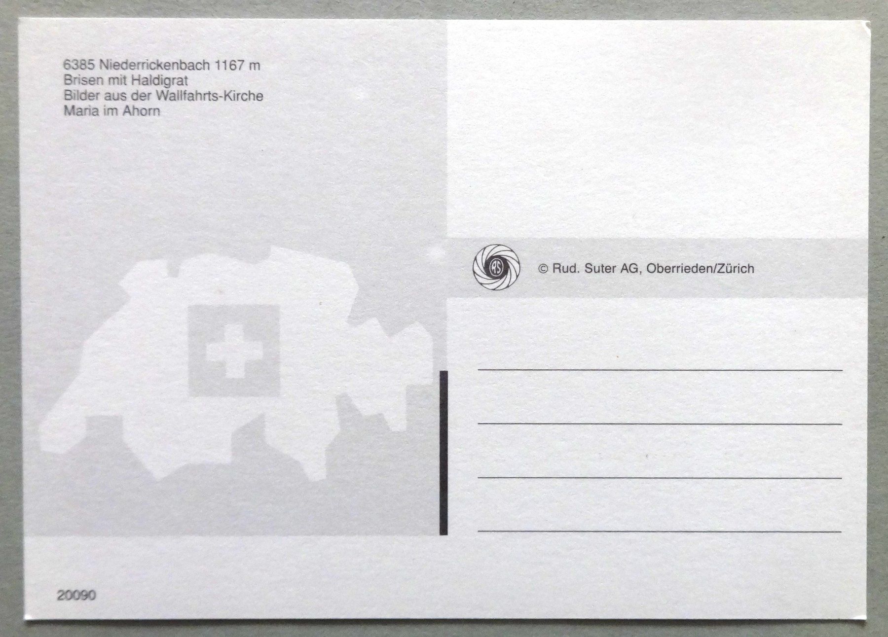 Cartes postales: Niederrickenbach 1167 m – D'occasion à Fétigny par Billy2miny 1