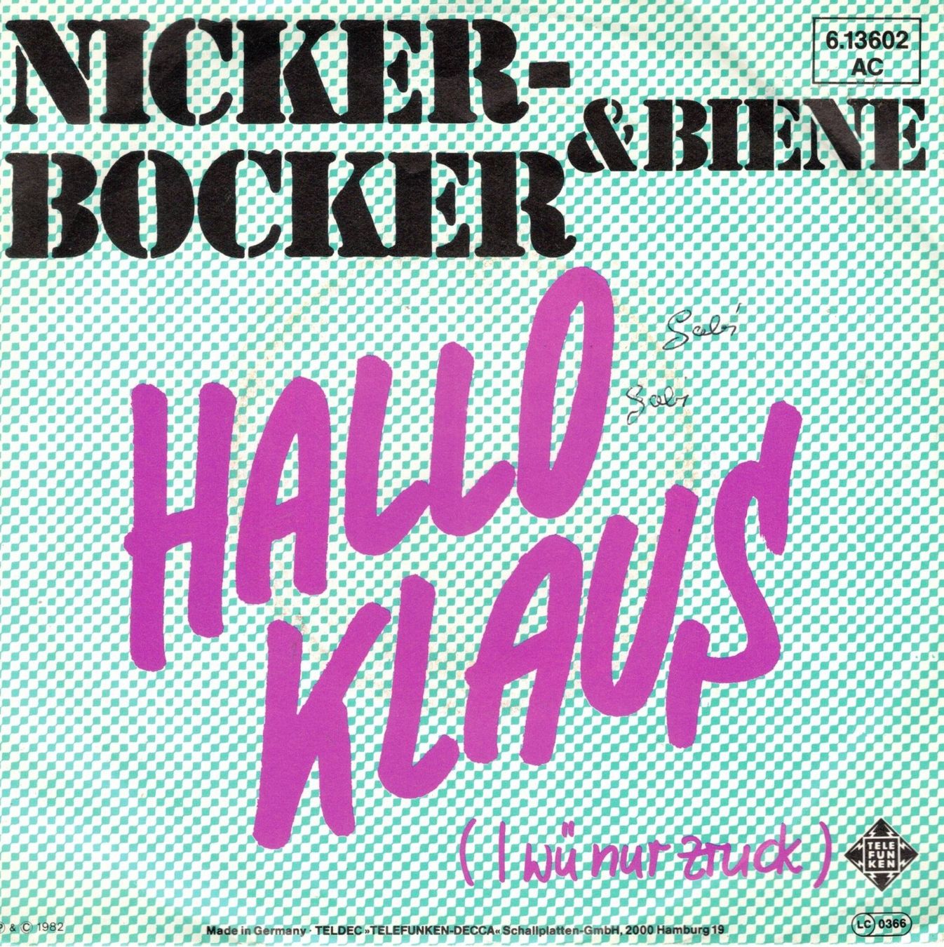 Dischi in vinile: Single7 Nocker-Bocker  --  Hallo Klaus – Usato da Oberwil (Dägerlen) venduto da thealbum