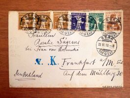 Mischfrankatur, Brief von Bern