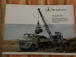 Mercedes-Benz LAK 911 Verkaufsprospekt französisch Nov. 1965