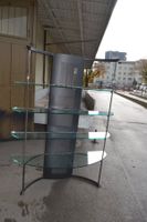 Glasregal, Halbrunde Form, Schwarz,  Design